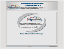 Tablet Screenshot of gewerbeverein-wolkersdorf.de